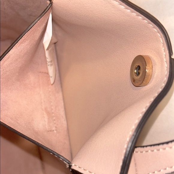 Steve Madden - Mini Cori Tote Faux Blush Pink Leather & Faux Pink Suede Interior - Picture 6 of 16